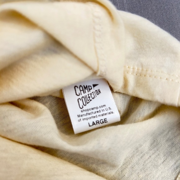 Modcloth Camp Collection V-neck ringer Tee, retro, size large - Picture 5 of 5